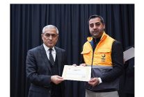 aliagada orman yanginlariyla mucadele eden personele tesekkur belgesi