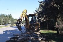 buyuksehir belediyesinden kardes kentler caddesinde calisma