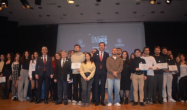 ege universitesi unides sertifika torenine ev sahipligi yapti