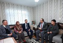 ilk ziyaret sehit ailelerine yapildi