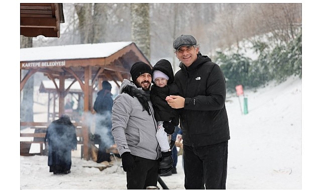 kartepe belediyesi mesire alani kisin da ziyaretcilerin gozdesi