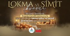 nevsehir belediyesinden lokma tatlisi ve tahinli simit ikrami