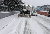 niluferde kar yagisina karsi kesintisiz mesai